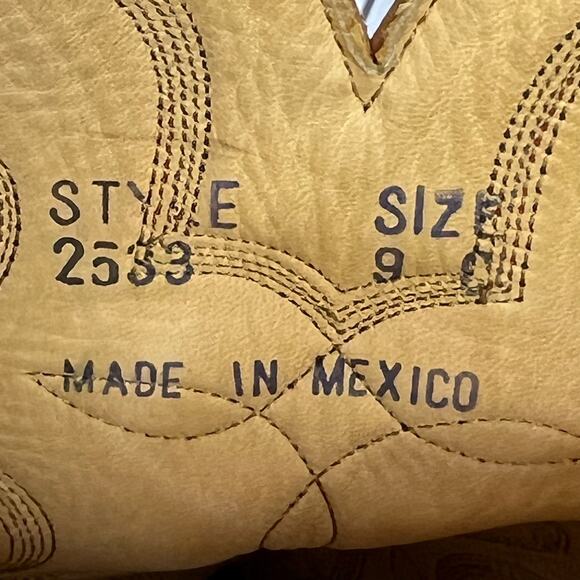 McClintock Heritage Collection Cowboy Boots Rough Suede Purple Shaft Size 9 - Picture 7 of 10